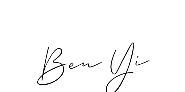 You can use this online signature creator to create a handwritten signature for the name Ben Yi. This is the best online autograph maker. Ben Yi signature style 2 images and pictures png
