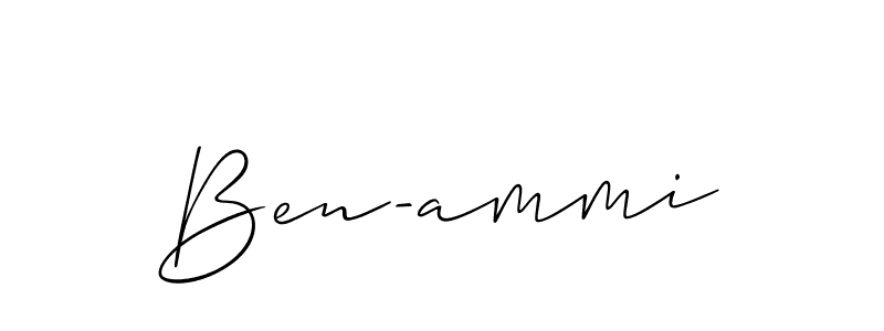 How to make Ben-ammi signature? Allison_Script is a professional autograph style. Create handwritten signature for Ben-ammi name. Ben-ammi signature style 2 images and pictures png