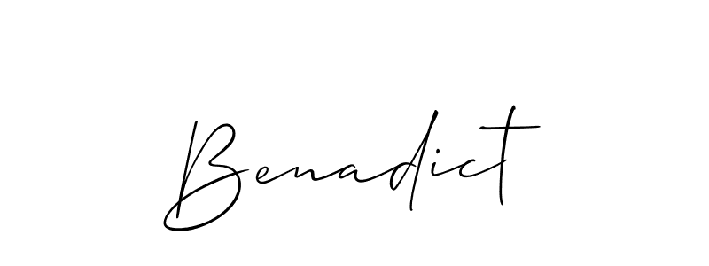 Make a beautiful signature design for name Benadict. Use this online signature maker to create a handwritten signature for free. Benadict signature style 2 images and pictures png