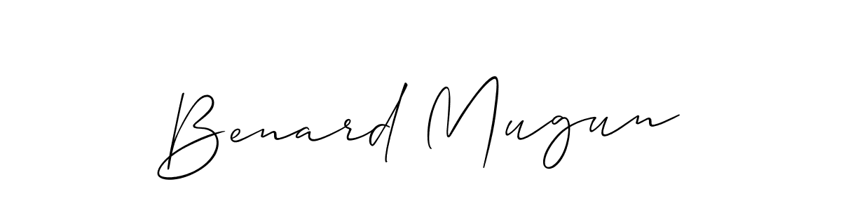 You can use this online signature creator to create a handwritten signature for the name Benard Mugun. This is the best online autograph maker. Benard Mugun signature style 2 images and pictures png