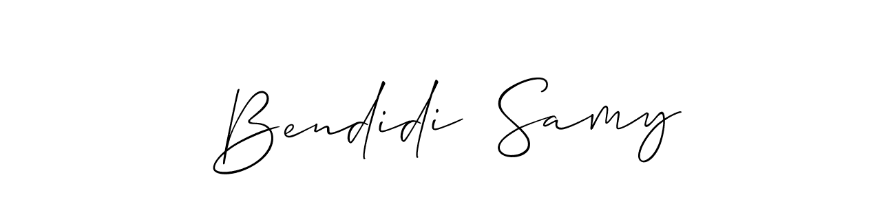 Create a beautiful signature design for name Bendidi  Samy. With this signature (Allison_Script) fonts, you can make a handwritten signature for free. Bendidi  Samy signature style 2 images and pictures png