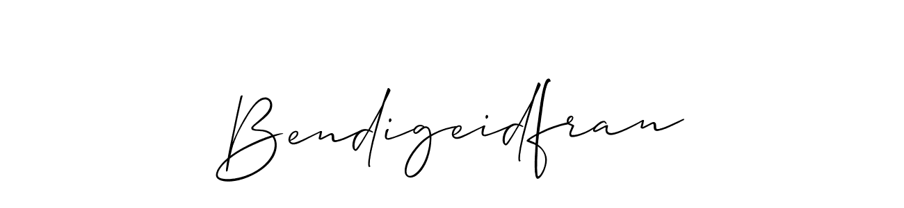 Create a beautiful signature design for name Bendigeidfran. With this signature (Allison_Script) fonts, you can make a handwritten signature for free. Bendigeidfran signature style 2 images and pictures png