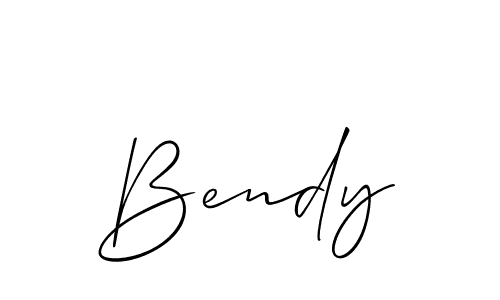 You should practise on your own different ways (Allison_Script) to write your name (Bendy) in signature. don't let someone else do it for you. Bendy signature style 2 images and pictures png
