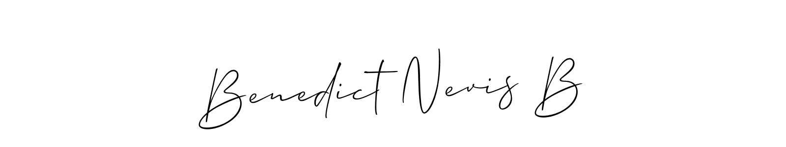if you are searching for the best signature style for your name Benedict Nevis B. so please give up your signature search. here we have designed multiple signature styles  using Allison_Script. Benedict Nevis B signature style 2 images and pictures png