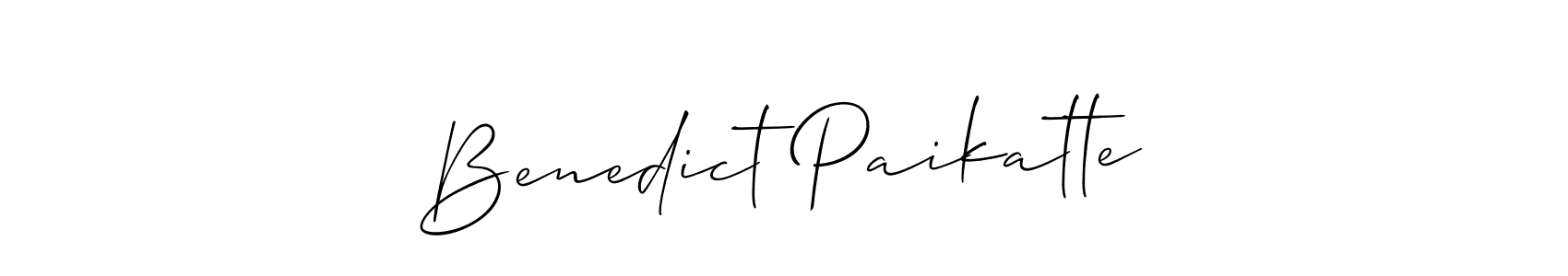 Design your own signature with our free online signature maker. With this signature software, you can create a handwritten (Allison_Script) signature for name Benedict Paikatte. Benedict Paikatte signature style 2 images and pictures png