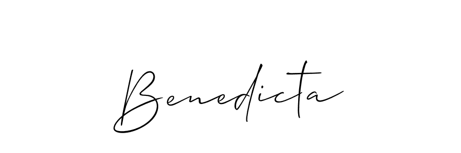 Make a beautiful signature design for name Benedicta. Use this online signature maker to create a handwritten signature for free. Benedicta signature style 2 images and pictures png