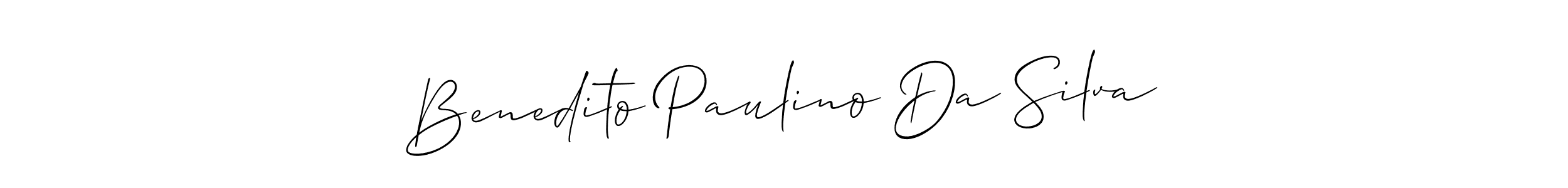 Also You can easily find your signature by using the search form. We will create Benedito Paulino Da Silva name handwritten signature images for you free of cost using Allison_Script sign style. Benedito Paulino Da Silva signature style 2 images and pictures png