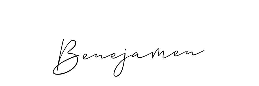 Once you've used our free online signature maker to create your best signature Allison_Script style, it's time to enjoy all of the benefits that Benejamen name signing documents. Benejamen signature style 2 images and pictures png