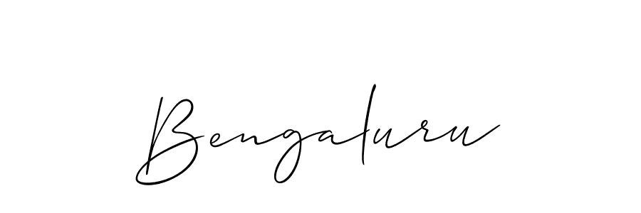 How to make Bengaluru name signature. Use Allison_Script style for creating short signs online. This is the latest handwritten sign. Bengaluru signature style 2 images and pictures png