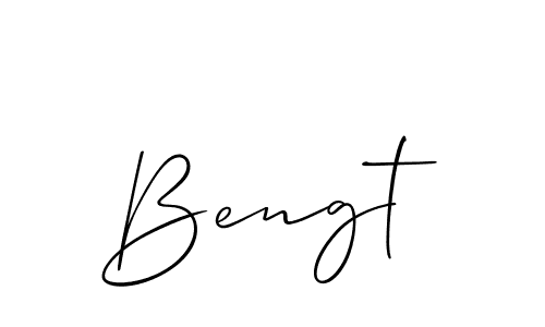 Create a beautiful signature design for name Bengt. With this signature (Allison_Script) fonts, you can make a handwritten signature for free. Bengt signature style 2 images and pictures png