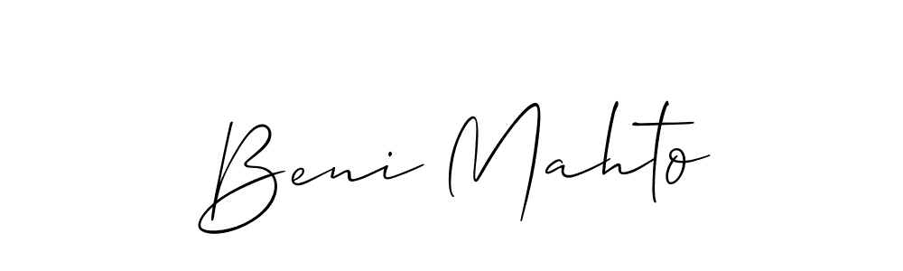 Once you've used our free online signature maker to create your best signature Allison_Script style, it's time to enjoy all of the benefits that Beni Mahto name signing documents. Beni Mahto signature style 2 images and pictures png