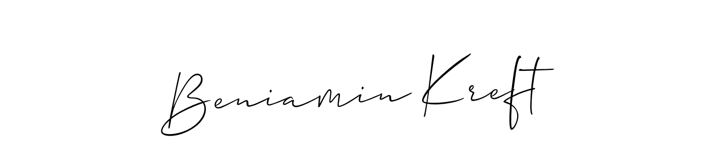See photos of Beniamin Kreft official signature by Spectra . Check more albums & portfolios. Read reviews & check more about Allison_Script font. Beniamin Kreft signature style 2 images and pictures png