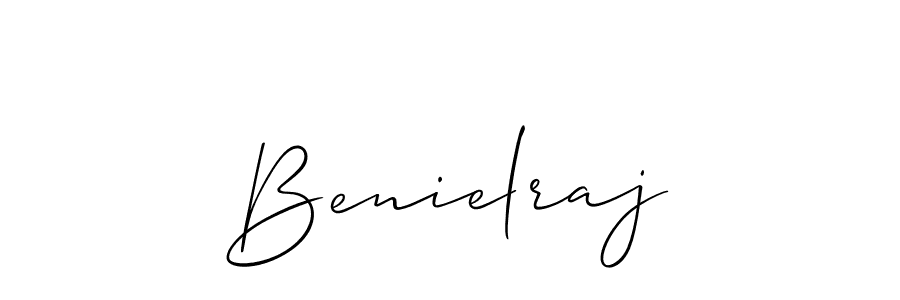 Here are the top 10 professional signature styles for the name Benielraj. These are the best autograph styles you can use for your name. Benielraj signature style 2 images and pictures png