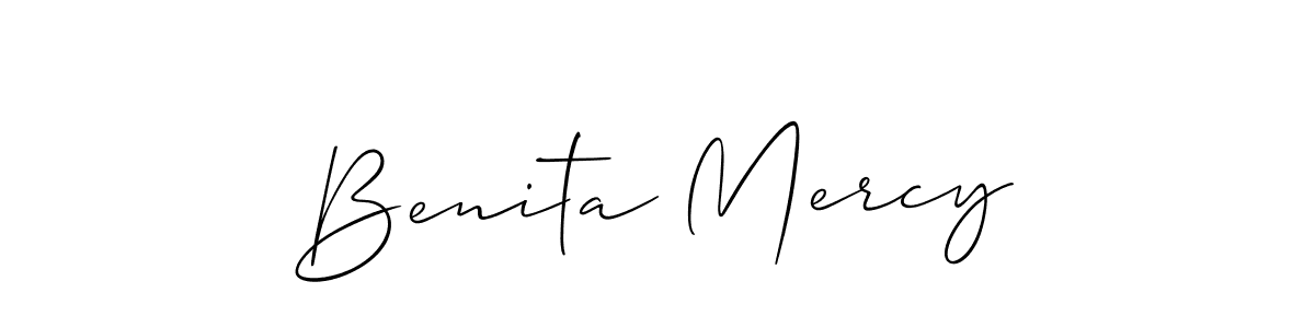 Make a beautiful signature design for name Benita Mercy. Use this online signature maker to create a handwritten signature for free. Benita Mercy signature style 2 images and pictures png