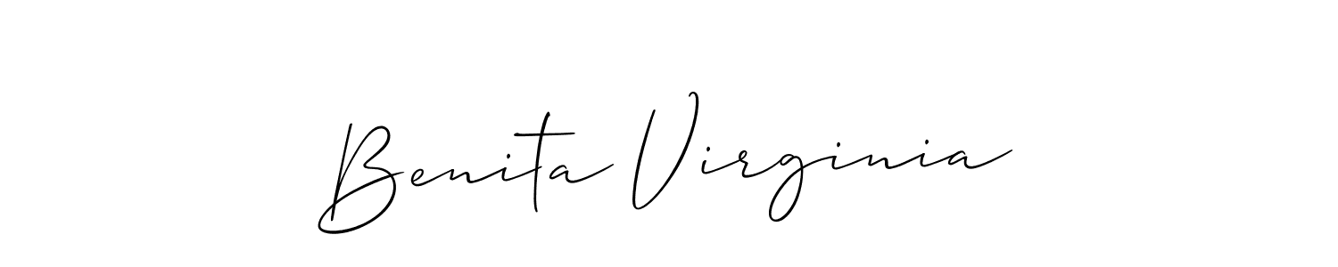 Once you've used our free online signature maker to create your best signature Allison_Script style, it's time to enjoy all of the benefits that Benita Virginia name signing documents. Benita Virginia signature style 2 images and pictures png