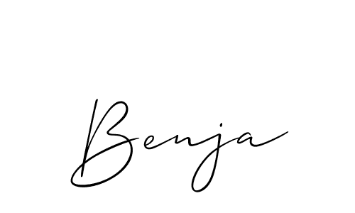Also we have Benja name is the best signature style. Create professional handwritten signature collection using Allison_Script autograph style. Benja signature style 2 images and pictures png