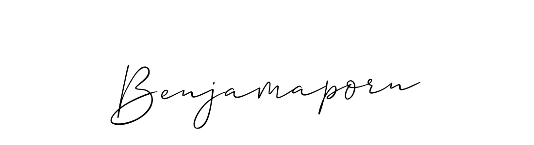 Here are the top 10 professional signature styles for the name Benjamaporn. These are the best autograph styles you can use for your name. Benjamaporn signature style 2 images and pictures png