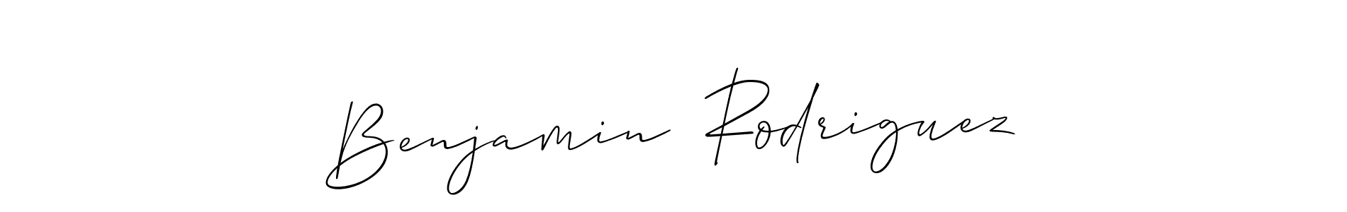 Use a signature maker to create a handwritten signature online. With this signature software, you can design (Allison_Script) your own signature for name Benjamin  Rodriguez. Benjamin  Rodriguez signature style 2 images and pictures png