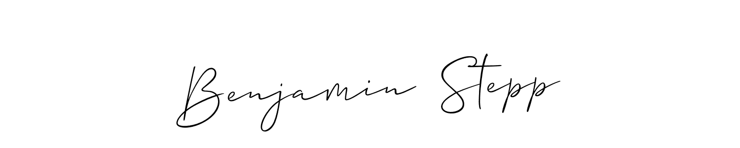 Also You can easily find your signature by using the search form. We will create Benjamin  Stepp name handwritten signature images for you free of cost using Allison_Script sign style. Benjamin  Stepp signature style 2 images and pictures png