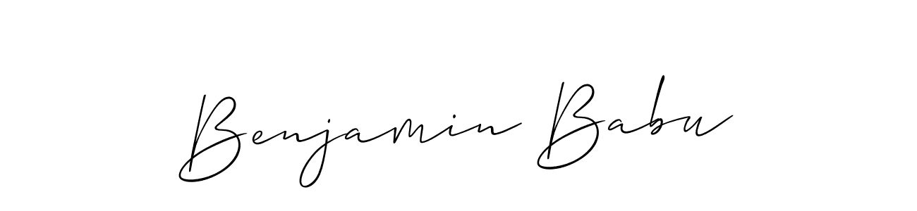 How to Draw Benjamin Babu signature style? Allison_Script is a latest design signature styles for name Benjamin Babu. Benjamin Babu signature style 2 images and pictures png