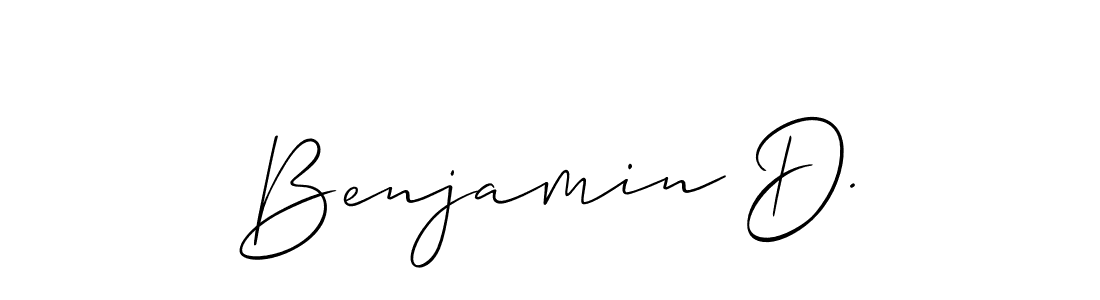 How to Draw Benjamin D. signature style? Allison_Script is a latest design signature styles for name Benjamin D.. Benjamin D. signature style 2 images and pictures png