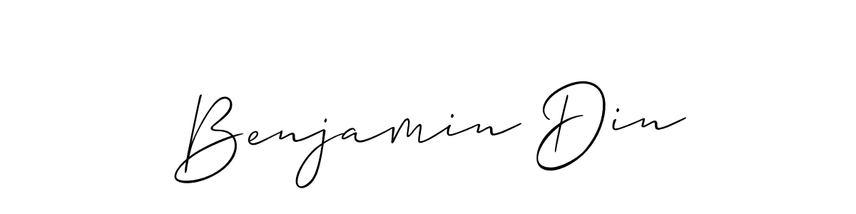 Best and Professional Signature Style for Benjamin Din. Allison_Script Best Signature Style Collection. Benjamin Din signature style 2 images and pictures png