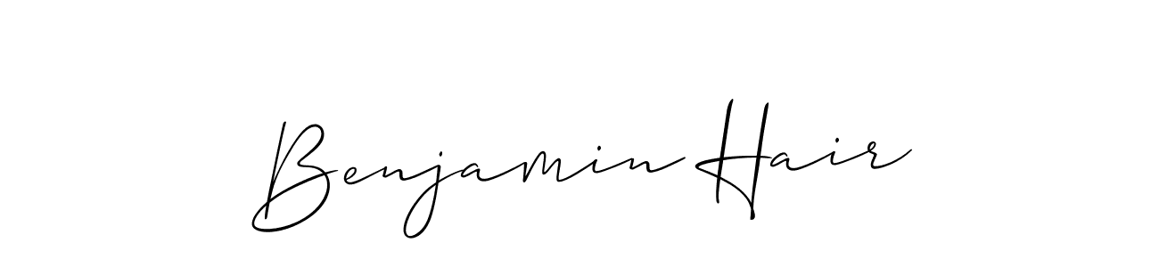 Also we have Benjamin Hair name is the best signature style. Create professional handwritten signature collection using Allison_Script autograph style. Benjamin Hair signature style 2 images and pictures png