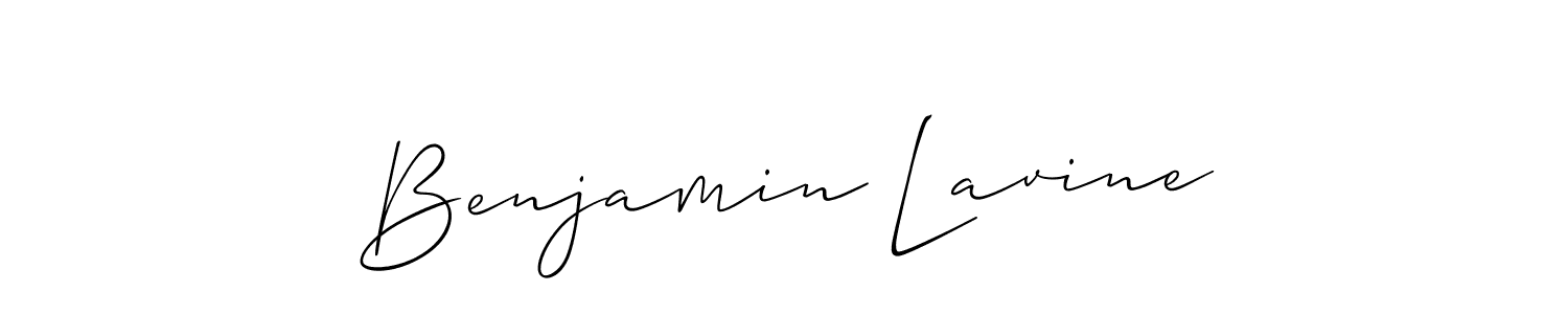 Benjamin Lavine stylish signature style. Best Handwritten Sign (Allison_Script) for my name. Handwritten Signature Collection Ideas for my name Benjamin Lavine. Benjamin Lavine signature style 2 images and pictures png