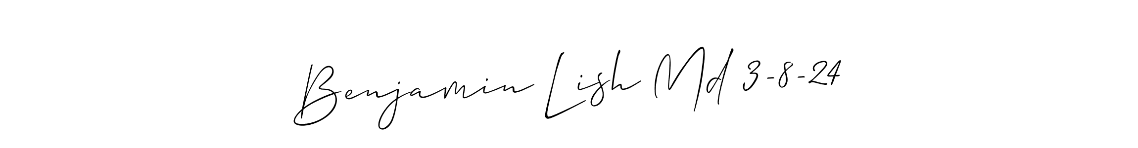 Best and Professional Signature Style for Benjamin Lish Md 3-8-24. Allison_Script Best Signature Style Collection. Benjamin Lish Md 3-8-24 signature style 2 images and pictures png