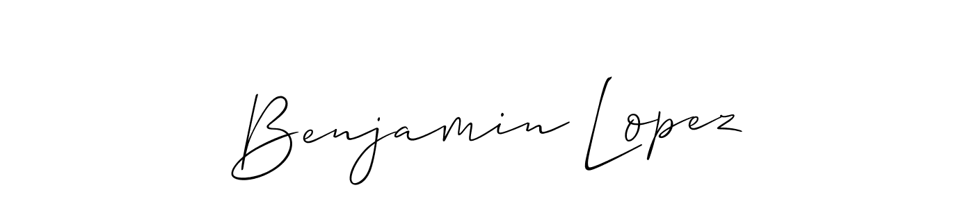 Best and Professional Signature Style for Benjamin Lopez. Allison_Script Best Signature Style Collection. Benjamin Lopez signature style 2 images and pictures png
