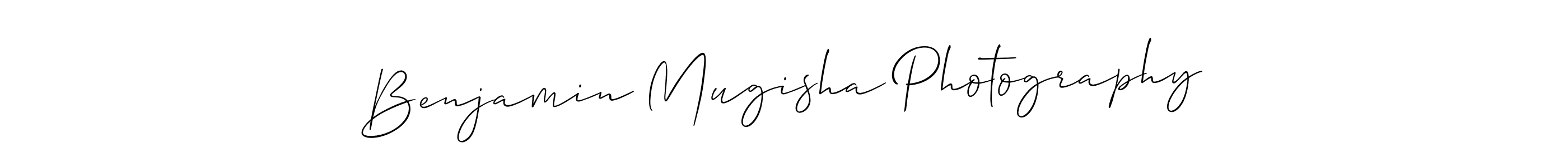 Create a beautiful signature design for name Benjamin Mugisha Photography. With this signature (Allison_Script) fonts, you can make a handwritten signature for free. Benjamin Mugisha Photography signature style 2 images and pictures png