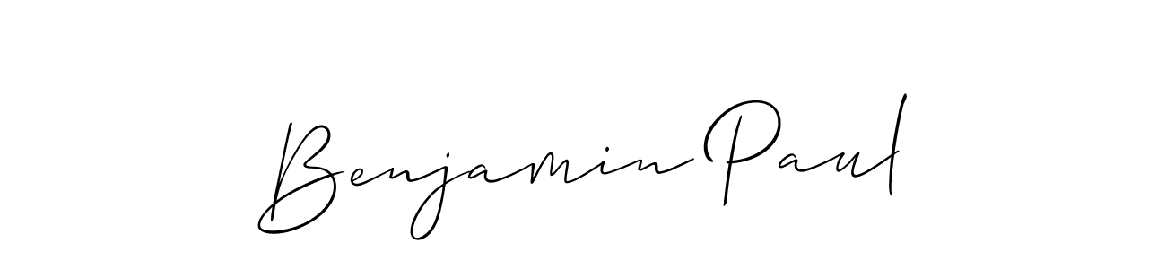 How to Draw Benjamin Paul signature style? Allison_Script is a latest design signature styles for name Benjamin Paul. Benjamin Paul signature style 2 images and pictures png