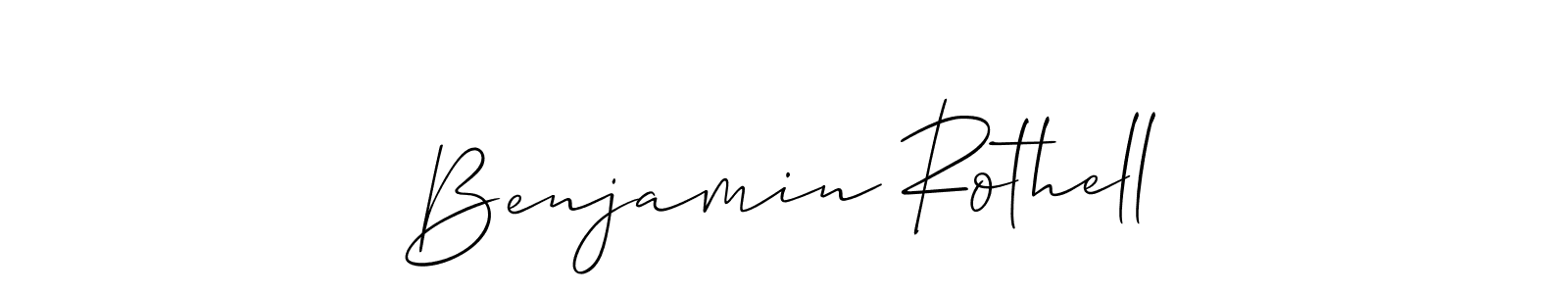 Use a signature maker to create a handwritten signature online. With this signature software, you can design (Allison_Script) your own signature for name Benjamin Rothell. Benjamin Rothell signature style 2 images and pictures png