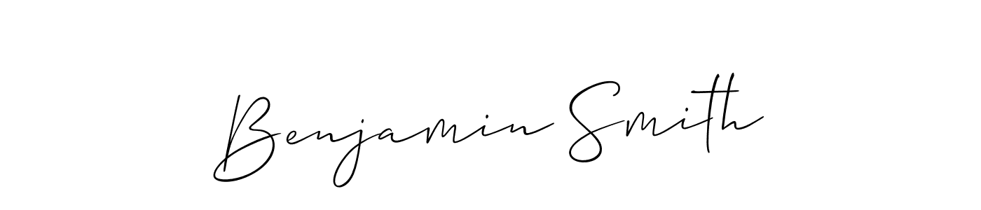 Make a beautiful signature design for name Benjamin Smith. With this signature (Allison_Script) style, you can create a handwritten signature for free. Benjamin Smith signature style 2 images and pictures png