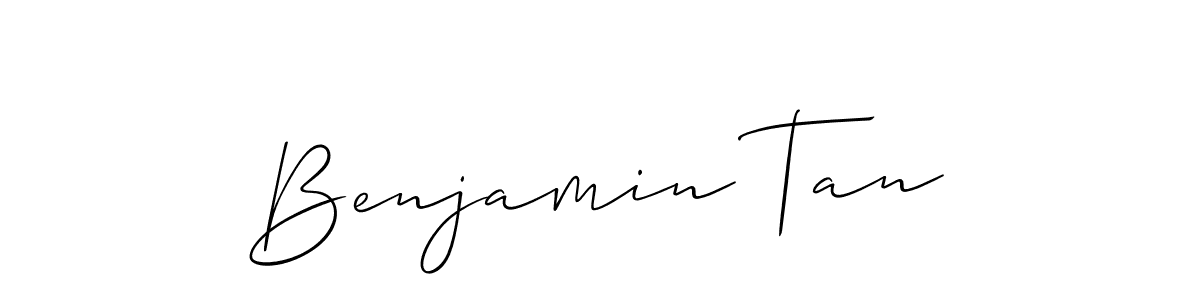 Design your own signature with our free online signature maker. With this signature software, you can create a handwritten (Allison_Script) signature for name Benjamin Tan. Benjamin Tan signature style 2 images and pictures png