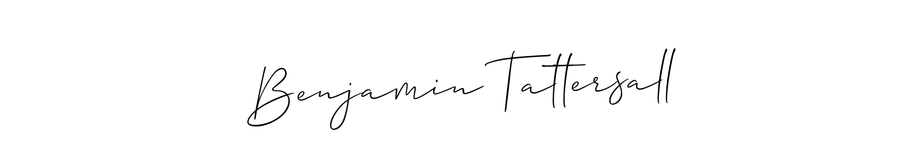Design your own signature with our free online signature maker. With this signature software, you can create a handwritten (Allison_Script) signature for name Benjamin Tattersall. Benjamin Tattersall signature style 2 images and pictures png