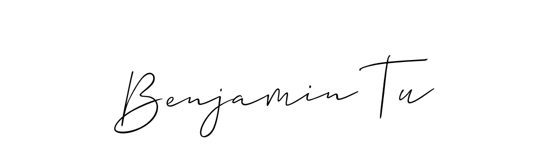 How to make Benjamin Tu signature? Allison_Script is a professional autograph style. Create handwritten signature for Benjamin Tu name. Benjamin Tu signature style 2 images and pictures png