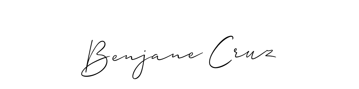 Also You can easily find your signature by using the search form. We will create Benjane Cruz name handwritten signature images for you free of cost using Allison_Script sign style. Benjane Cruz signature style 2 images and pictures png