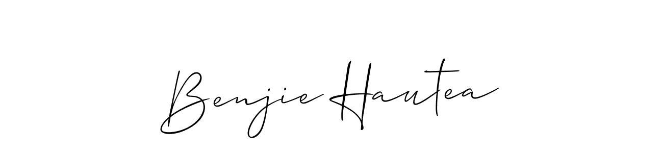 This is the best signature style for the Benjie Hautea name. Also you like these signature font (Allison_Script). Mix name signature. Benjie Hautea signature style 2 images and pictures png