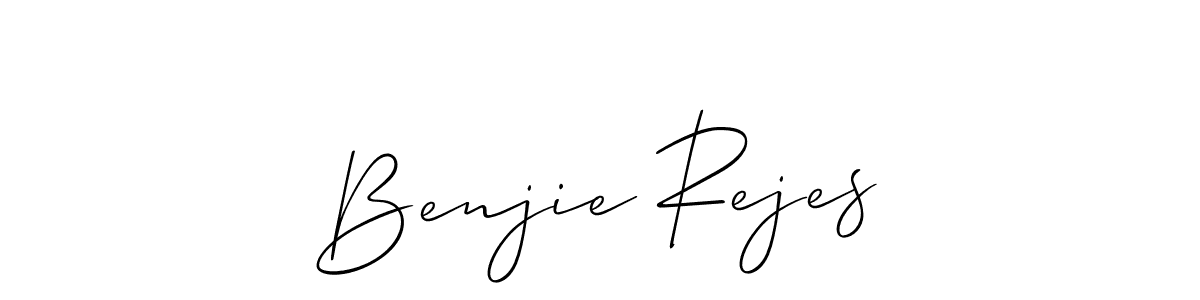 Best and Professional Signature Style for Benjie Rejes. Allison_Script Best Signature Style Collection. Benjie Rejes signature style 2 images and pictures png