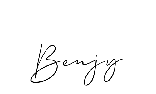 Allison_Script is a professional signature style that is perfect for those who want to add a touch of class to their signature. It is also a great choice for those who want to make their signature more unique. Get Benjy name to fancy signature for free. Benjy signature style 2 images and pictures png