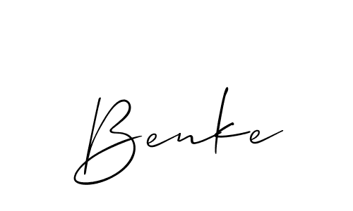 Make a beautiful signature design for name Benke. With this signature (Allison_Script) style, you can create a handwritten signature for free. Benke signature style 2 images and pictures png