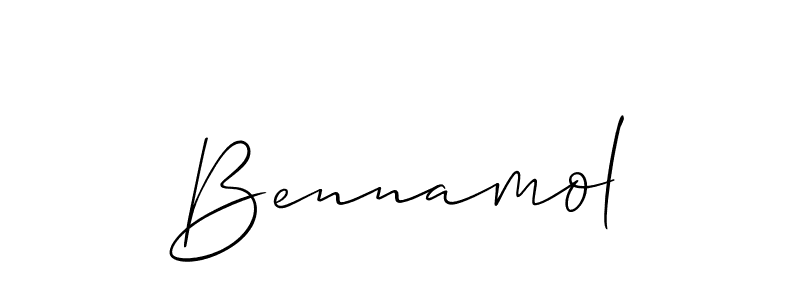 Make a short Bennamol signature style. Manage your documents anywhere anytime using Allison_Script. Create and add eSignatures, submit forms, share and send files easily. Bennamol signature style 2 images and pictures png