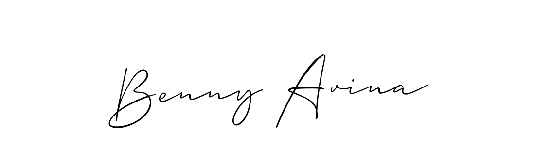 How to make Benny Avina signature? Allison_Script is a professional autograph style. Create handwritten signature for Benny Avina name. Benny Avina signature style 2 images and pictures png