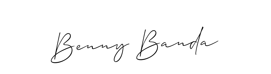 It looks lik you need a new signature style for name Benny Banda. Design unique handwritten (Allison_Script) signature with our free signature maker in just a few clicks. Benny Banda signature style 2 images and pictures png