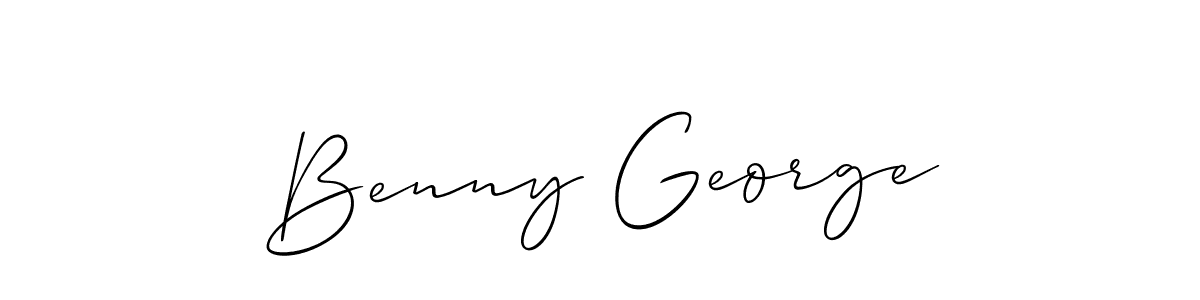 Similarly Allison_Script is the best handwritten signature design. Signature creator online .You can use it as an online autograph creator for name Benny George. Benny George signature style 2 images and pictures png