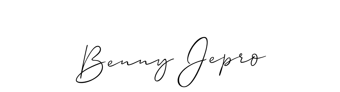 Make a beautiful signature design for name Benny Jepro. Use this online signature maker to create a handwritten signature for free. Benny Jepro signature style 2 images and pictures png