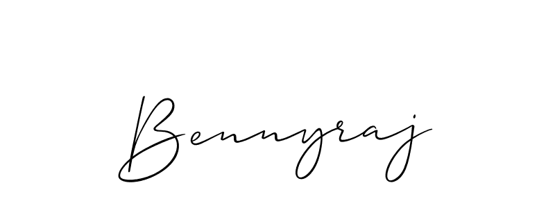 Also we have Bennyraj name is the best signature style. Create professional handwritten signature collection using Allison_Script autograph style. Bennyraj signature style 2 images and pictures png