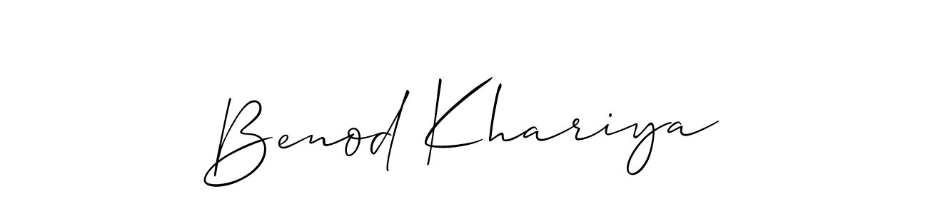 You can use this online signature creator to create a handwritten signature for the name Benod Khariya. This is the best online autograph maker. Benod Khariya signature style 2 images and pictures png