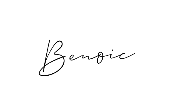 It looks lik you need a new signature style for name Benoic. Design unique handwritten (Allison_Script) signature with our free signature maker in just a few clicks. Benoic signature style 2 images and pictures png